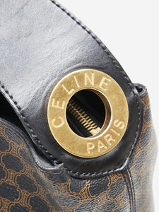 Celine Brown Macadam PVC shoulder bag