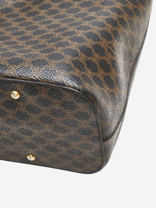 Celine Brown Macadam PVC shoulder bag