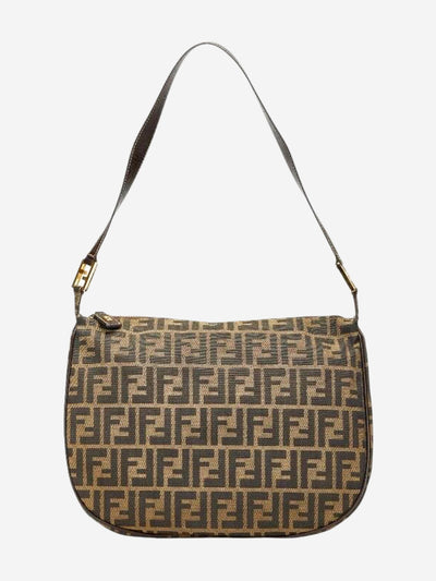 Brown FF Zucca canvas shoulder bag Shoulder bags Fendi 