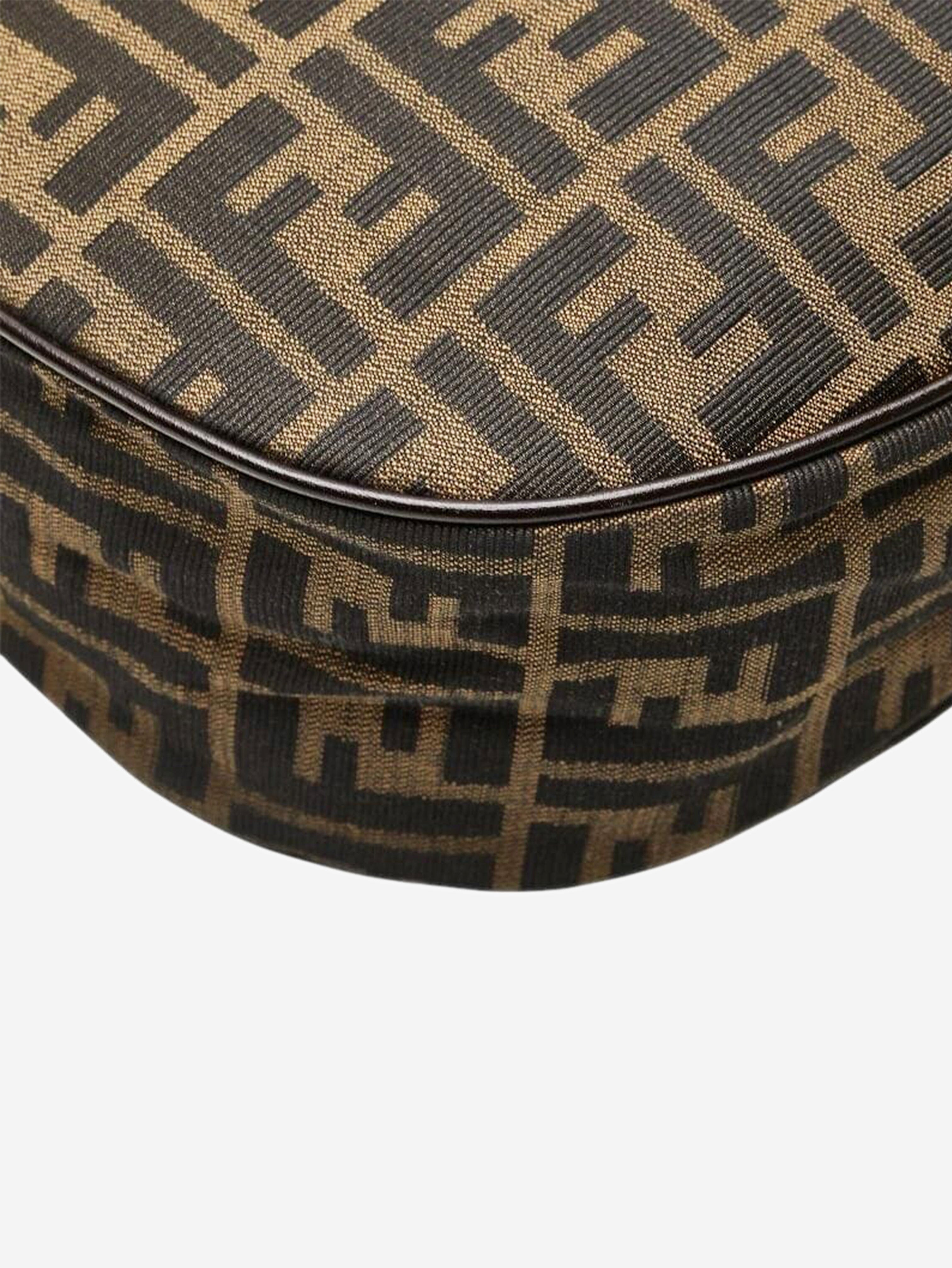Brown FF Zucca canvas shoulder bag Shoulder bags Fendi 
