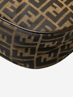Brown FF Zucca canvas shoulder bag Shoulder bags Fendi 
