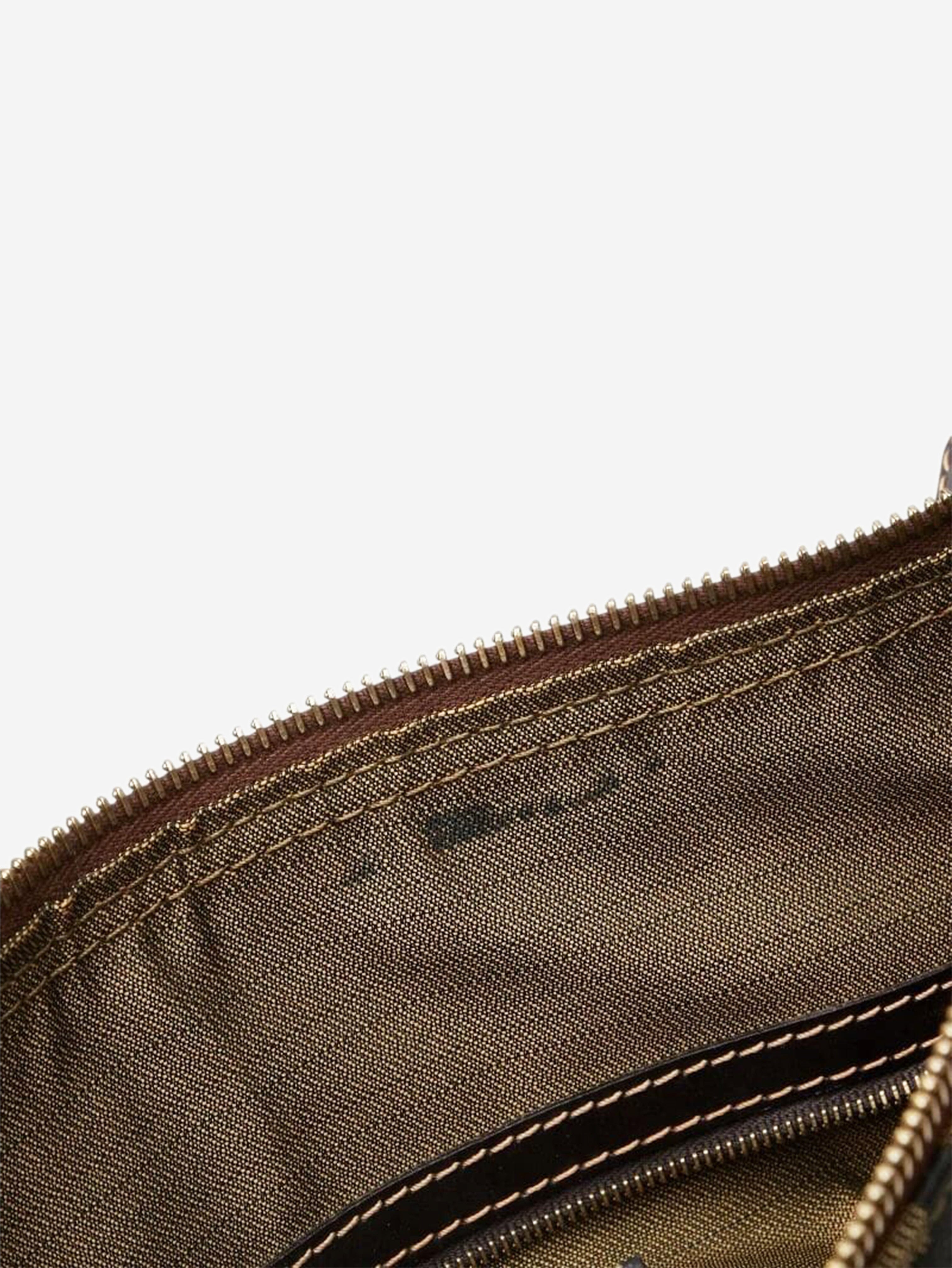 Brown FF Zucca canvas shoulder bag Shoulder bags Fendi 