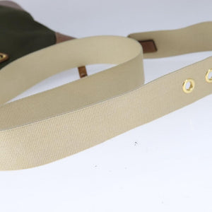 Prada Prada Khaki nylon and leather shoulder bag