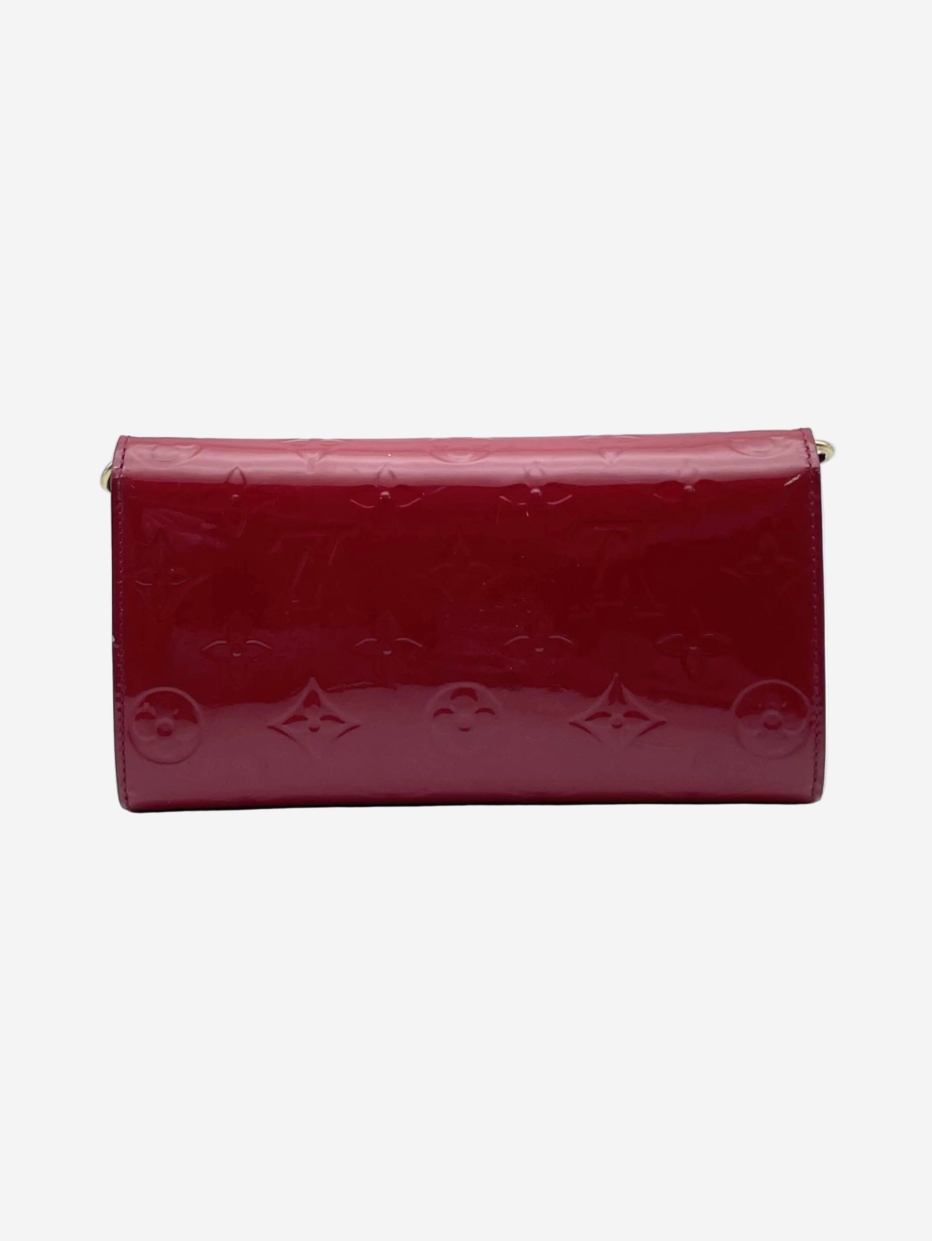 Red Monogram Vernis chain wallet Shoulder bags Louis Vuitton 