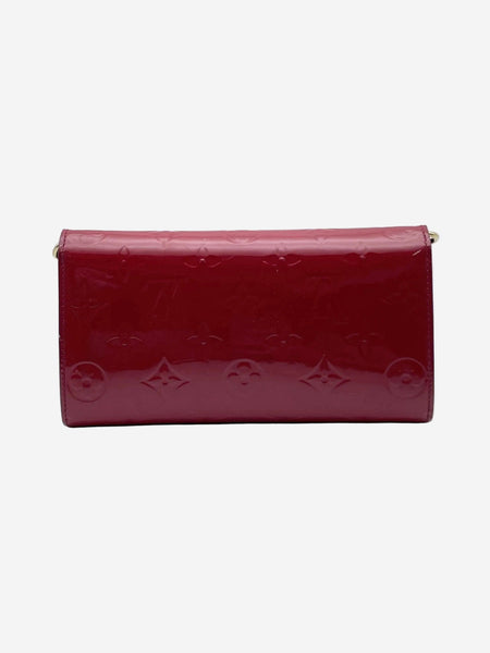 Red Monogram Vernis chain wallet alternate image