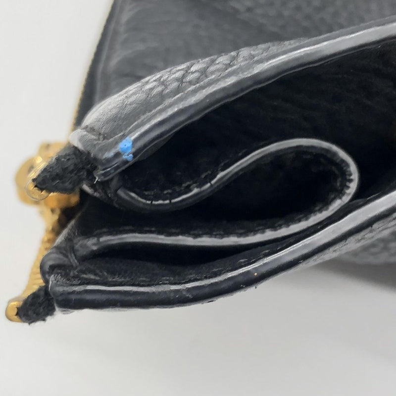 Black Vitello Daino leather Shopping tote bag