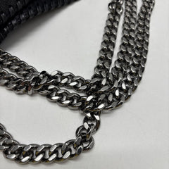 Black Falabella three-chain tote bag