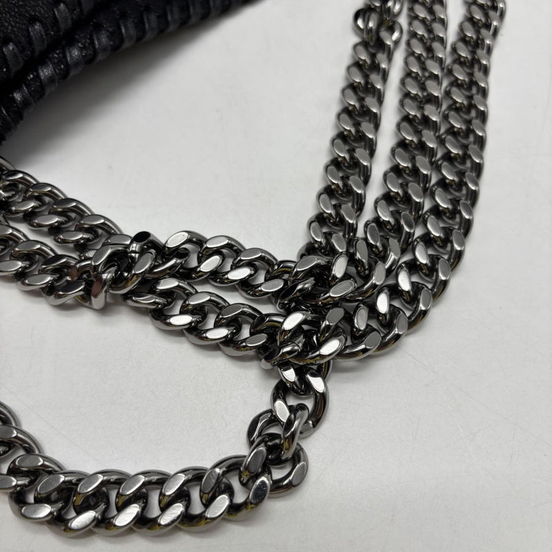 Black Falabella three-chain tote bag