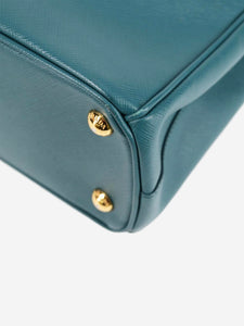 Prada Teal Saffiano leather Galleria 2way bag