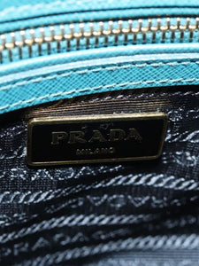 Prada Teal Saffiano leather Galleria 2way bag