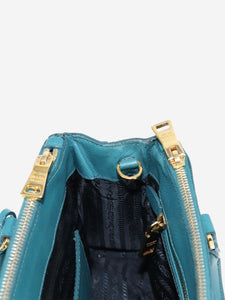 Prada Teal Saffiano leather Galleria 2way bag