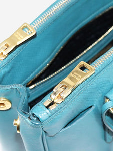 Prada Teal Saffiano leather Galleria 2way bag