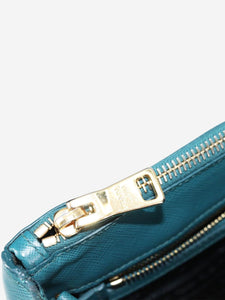 Prada Teal Saffiano leather Galleria 2way bag