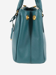 Prada Teal Saffiano leather Galleria 2way bag