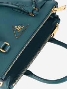 Prada Teal Saffiano leather Galleria 2way bag