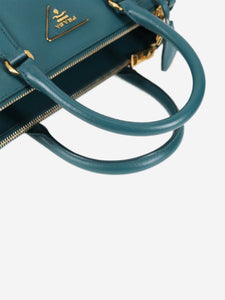 Prada Teal Saffiano leather Galleria 2way bag
