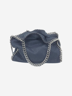 Navy Falabella chain shoulder bag