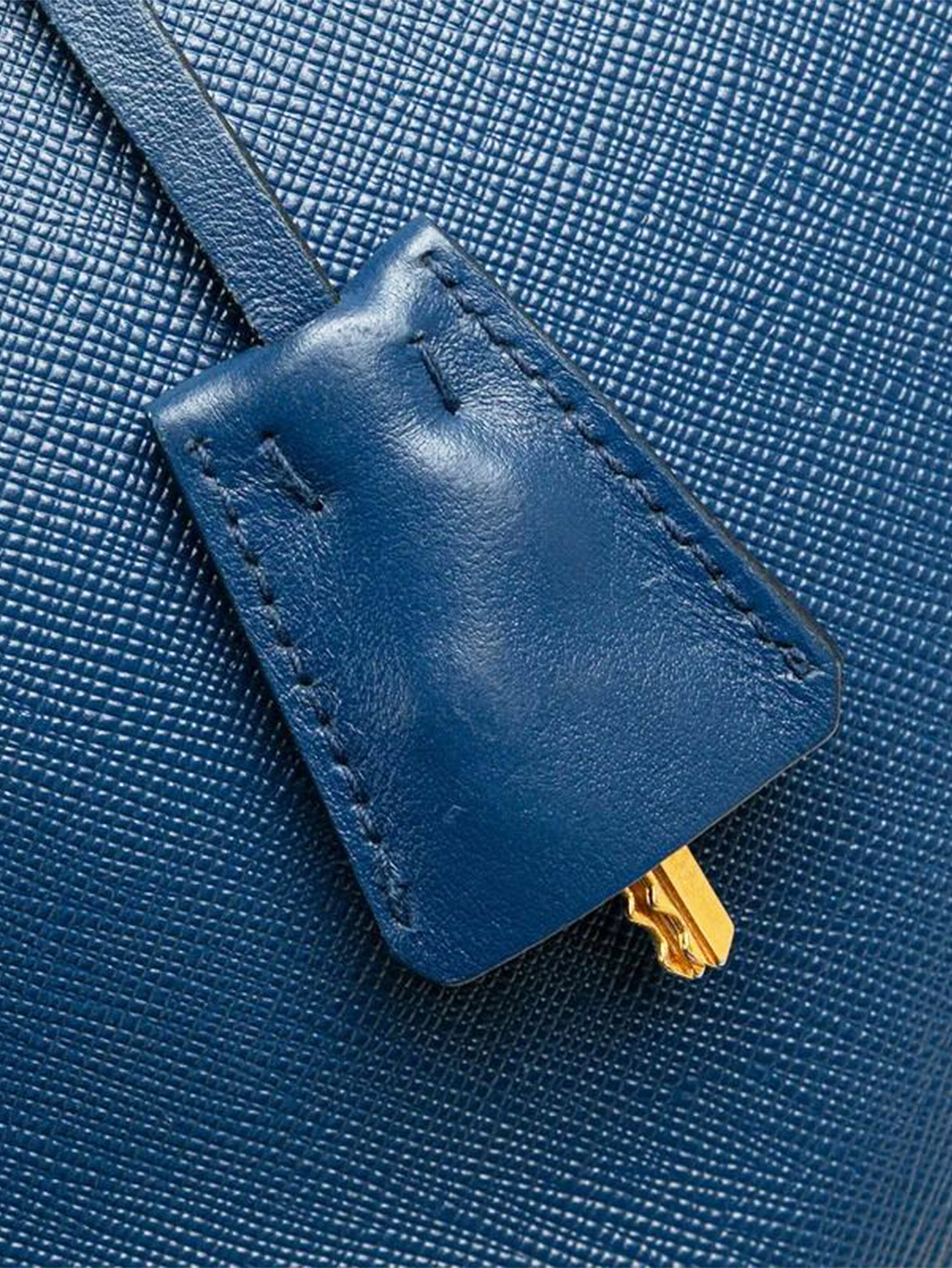 Blue Saffiano Esplanade 2way bag Shoulder bags Prada 