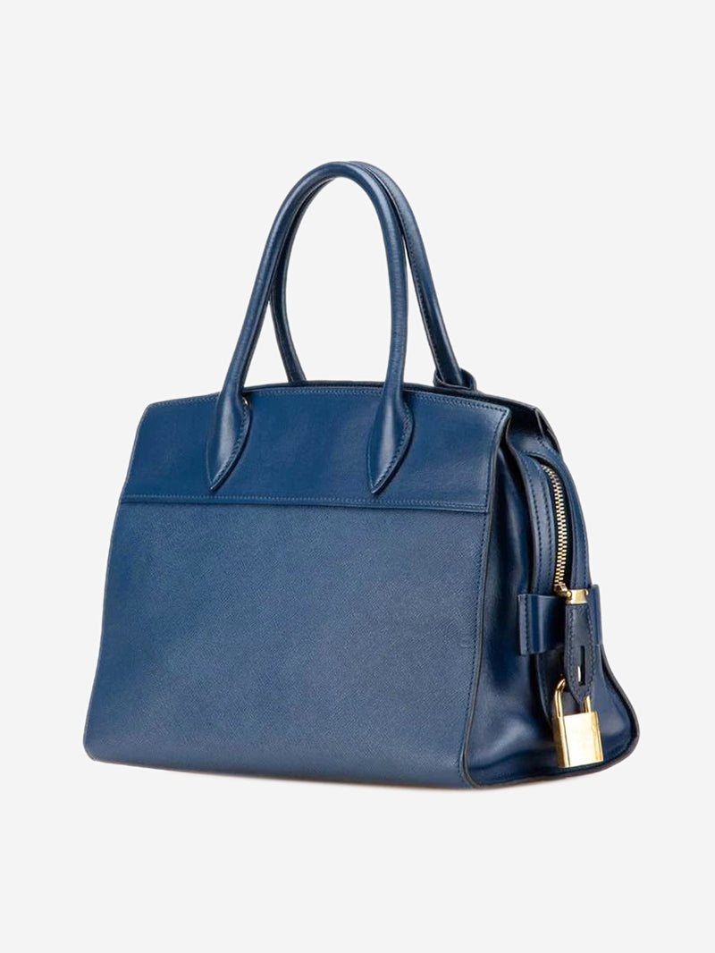 Blue Saffiano Esplanade 2way bag Shoulder bags Prada 