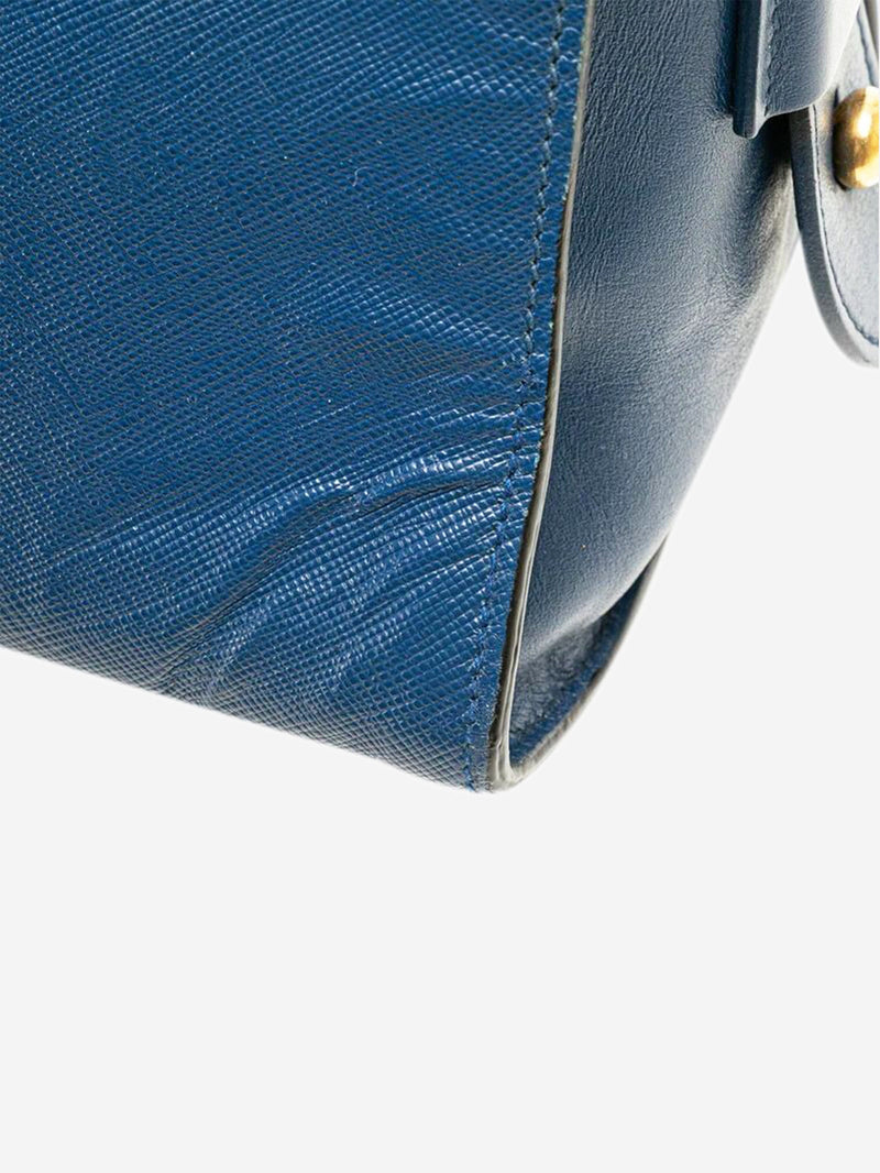 Blue Saffiano Esplanade 2way bag Shoulder bags Prada 