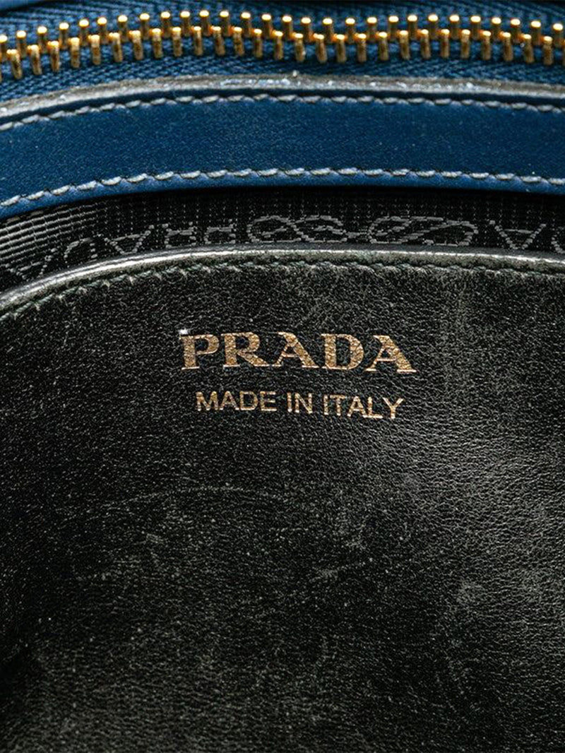 Blue Saffiano Esplanade 2way bag Shoulder bags Prada 