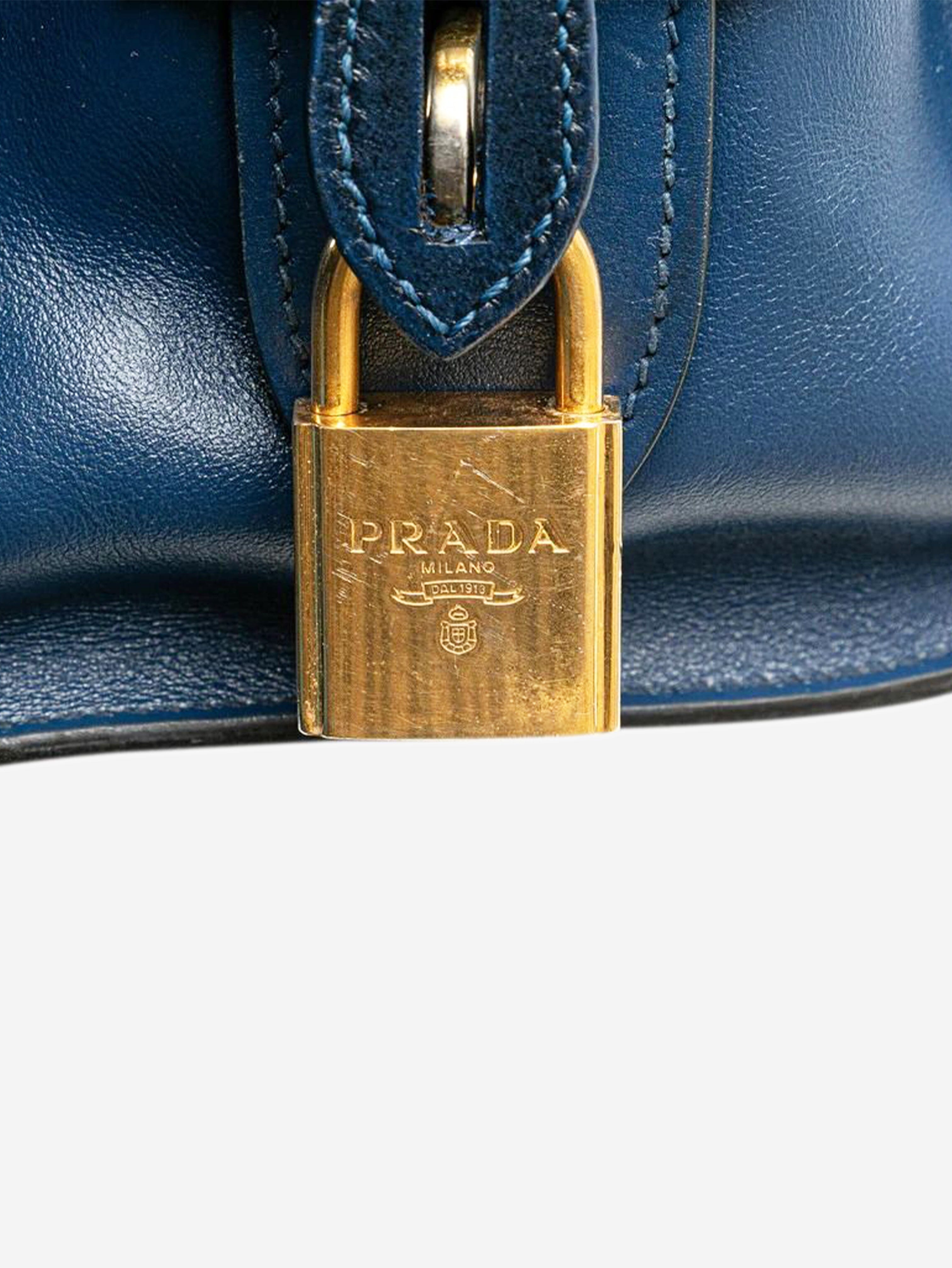 Blue Saffiano Esplanade 2way bag Shoulder bags Prada 