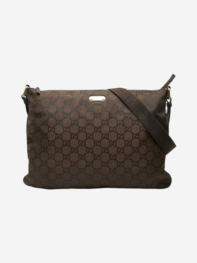 Brown GG nylon shoulder bag Shoulder bags Gucci 