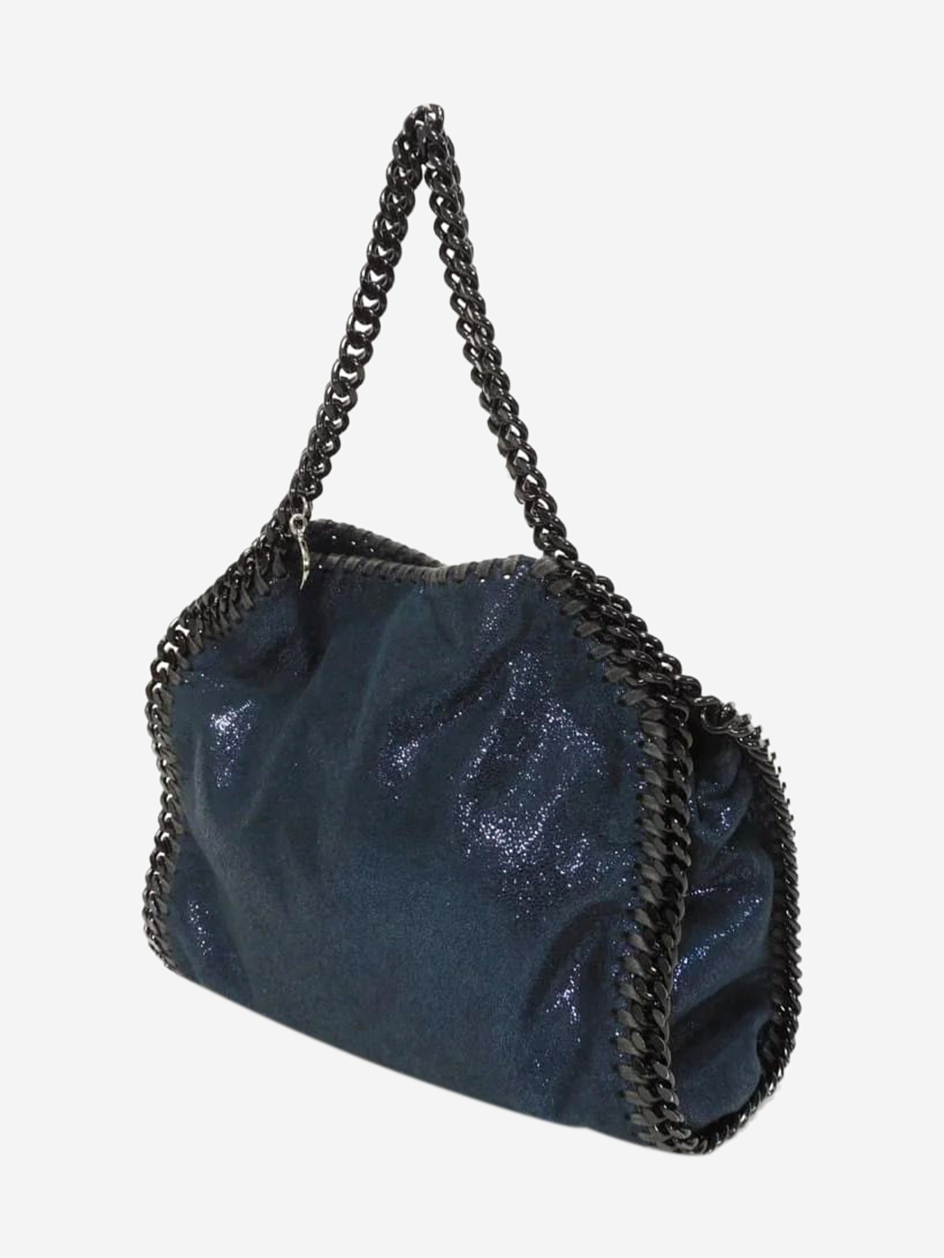 Dark blue Falabella chain bag Top Handle Bags Stella McCartney 