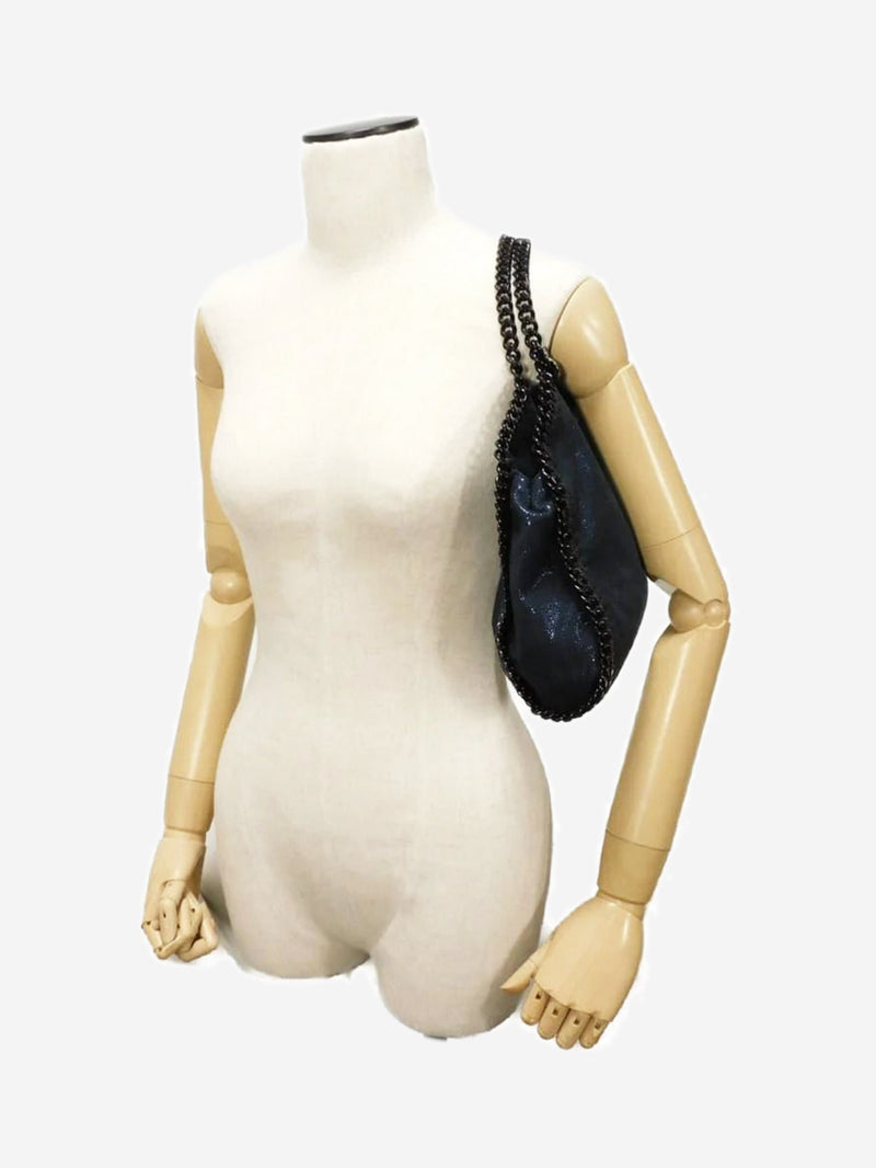Dark blue Falabella chain bag Top Handle Bags Stella McCartney 