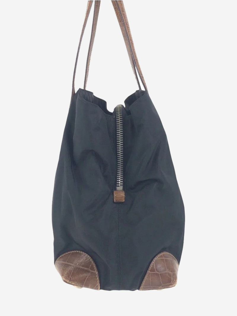 Black Tessuto nylon shoulder bag Shoulder bags Prada 