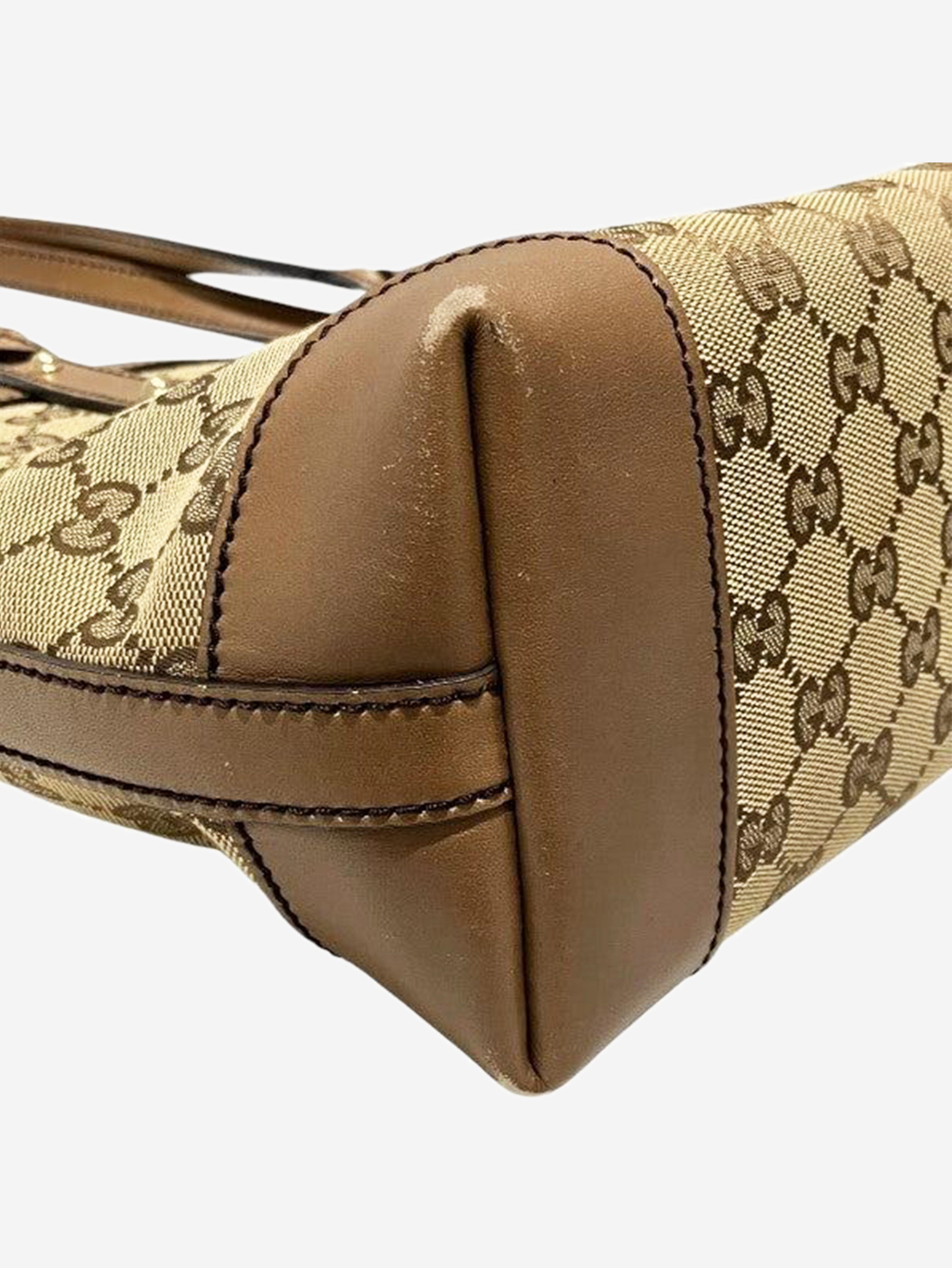 Brown GG canvas tote bag Top Handle Bags Gucci 