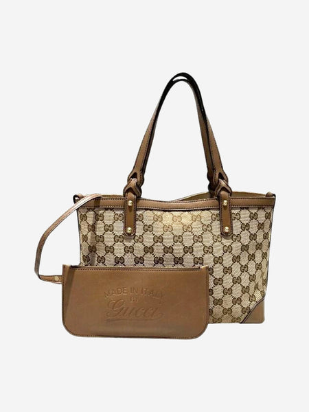Brown GG canvas tote bag product image
