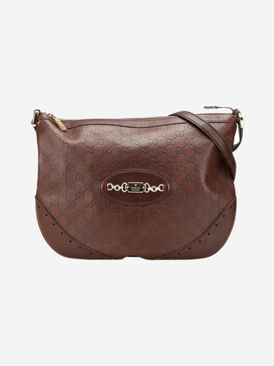 Brown Signature leather shoulder bag Shoulder bags Gucci 