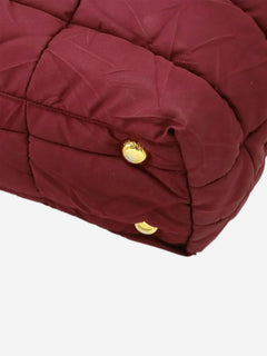 Berry quilted nylon 2way tote bag Tote Bags Prada 