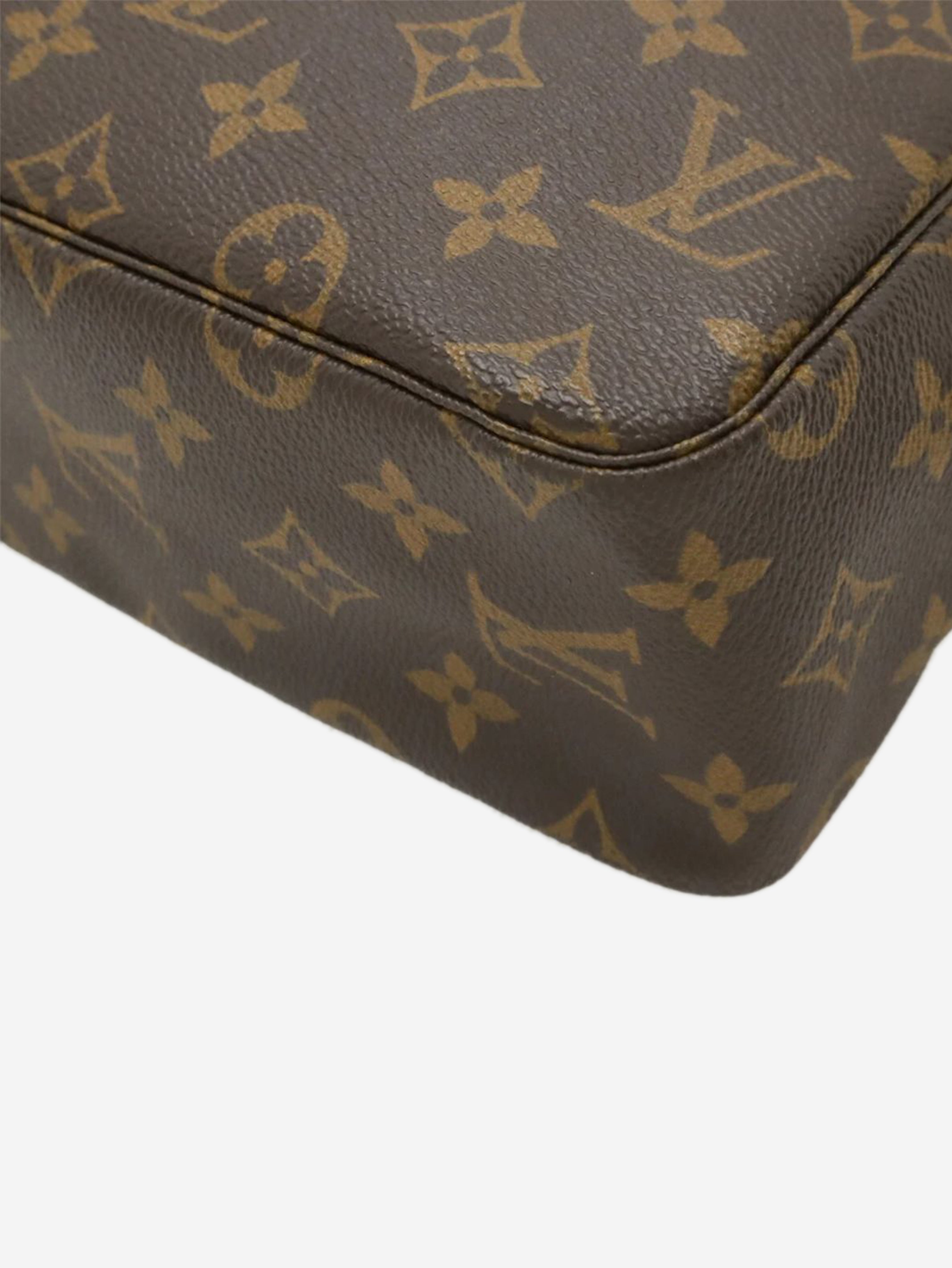 Brown vintage Monogram toiletry bag