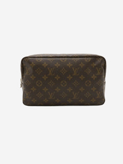Brown vintage Monogram toiletry bag