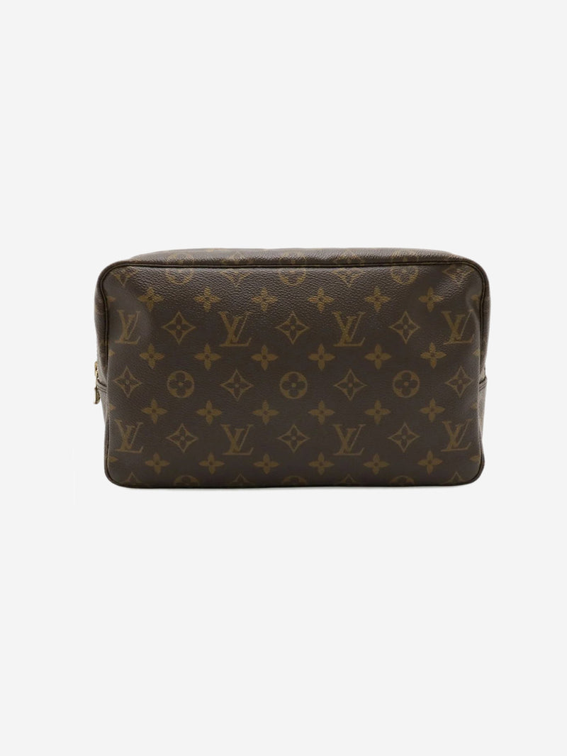 Brown vintage Monogram toiletry bag