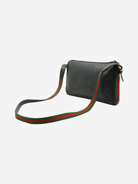 Black leather crossbody bag alternate image