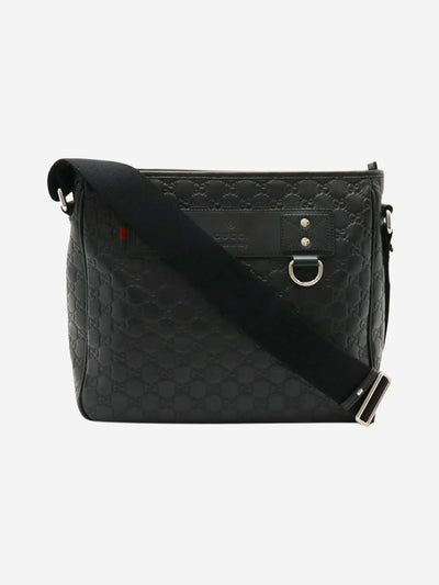 Black Guccissima leather messenger bag Shoulder bags Gucci 