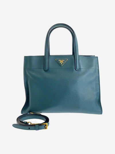 Teal Saffiano leather 2way bag Shoulder bags Prada 