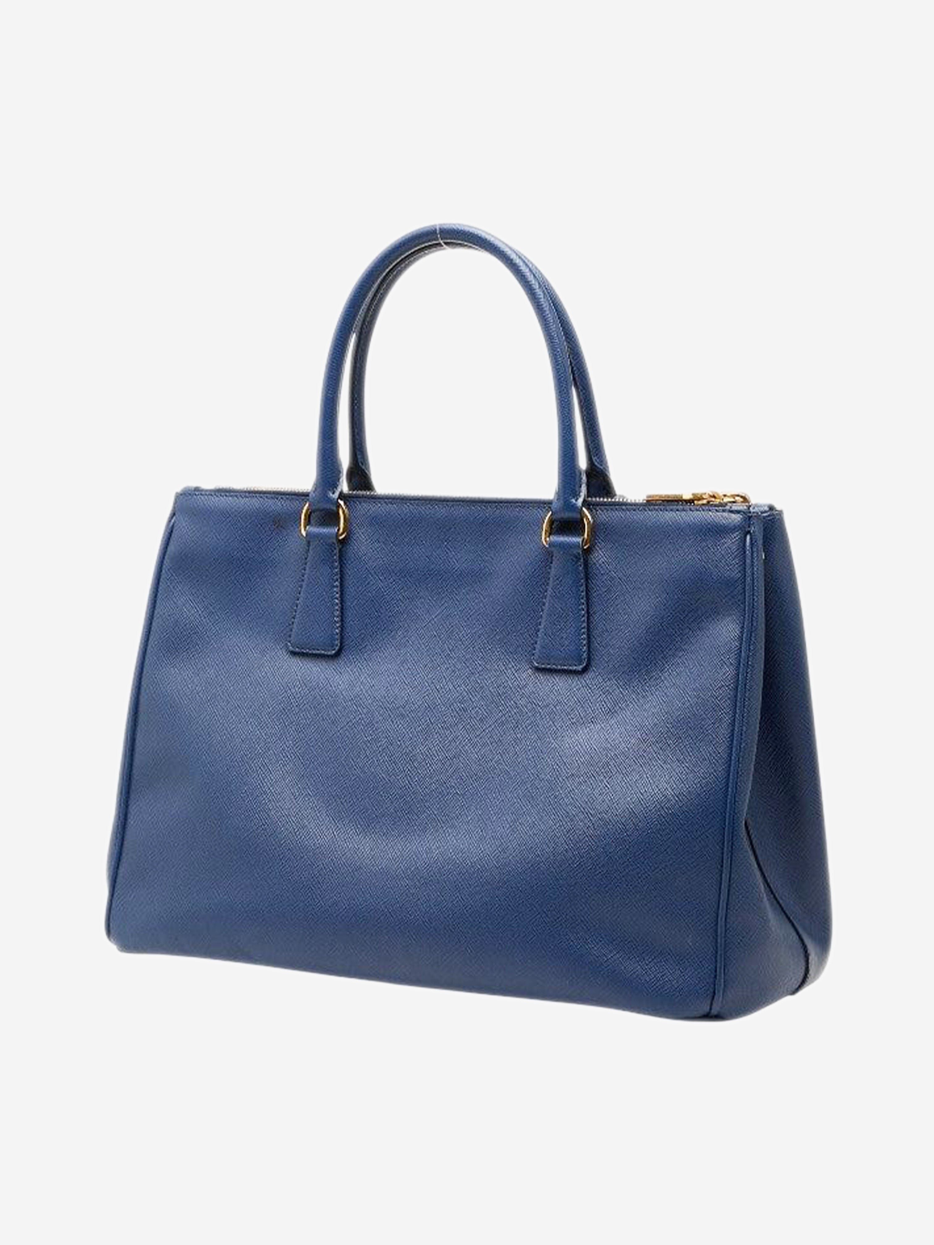 Blue Saffiano leather Galleria shoulder bag Shoulder bags Prada 
