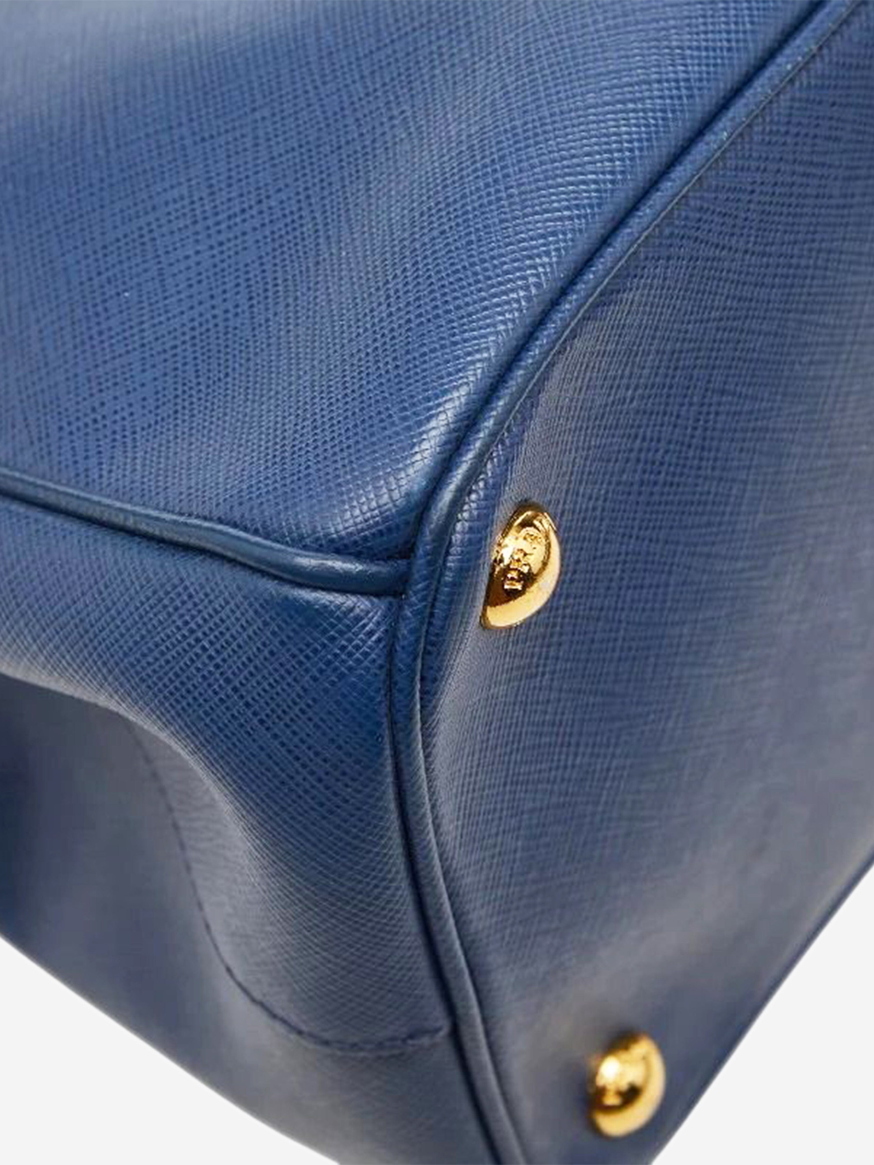 Blue Saffiano leather Galleria shoulder bag Shoulder bags Prada 