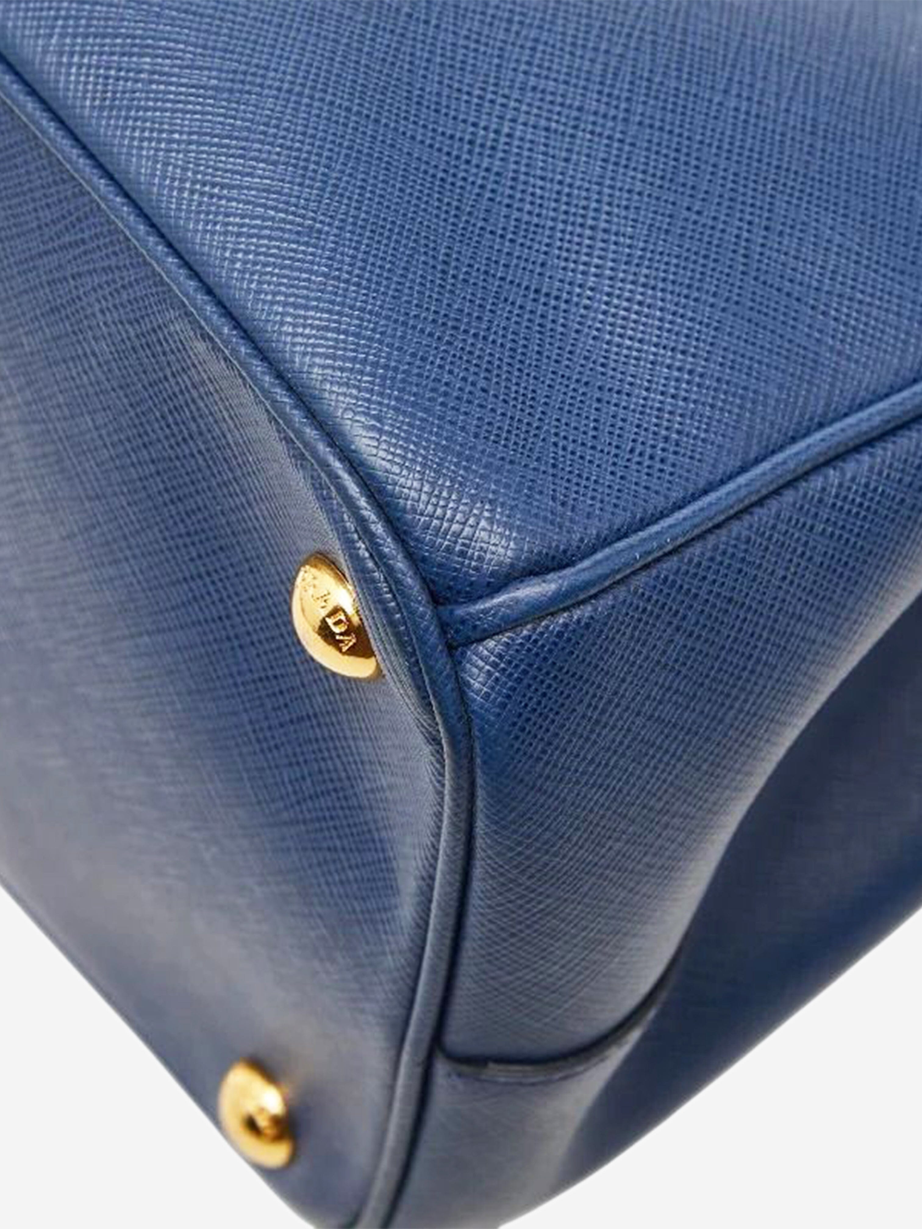 Blue Saffiano leather Galleria shoulder bag Shoulder bags Prada 