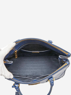Blue Saffiano leather Galleria shoulder bag Shoulder bags Prada 
