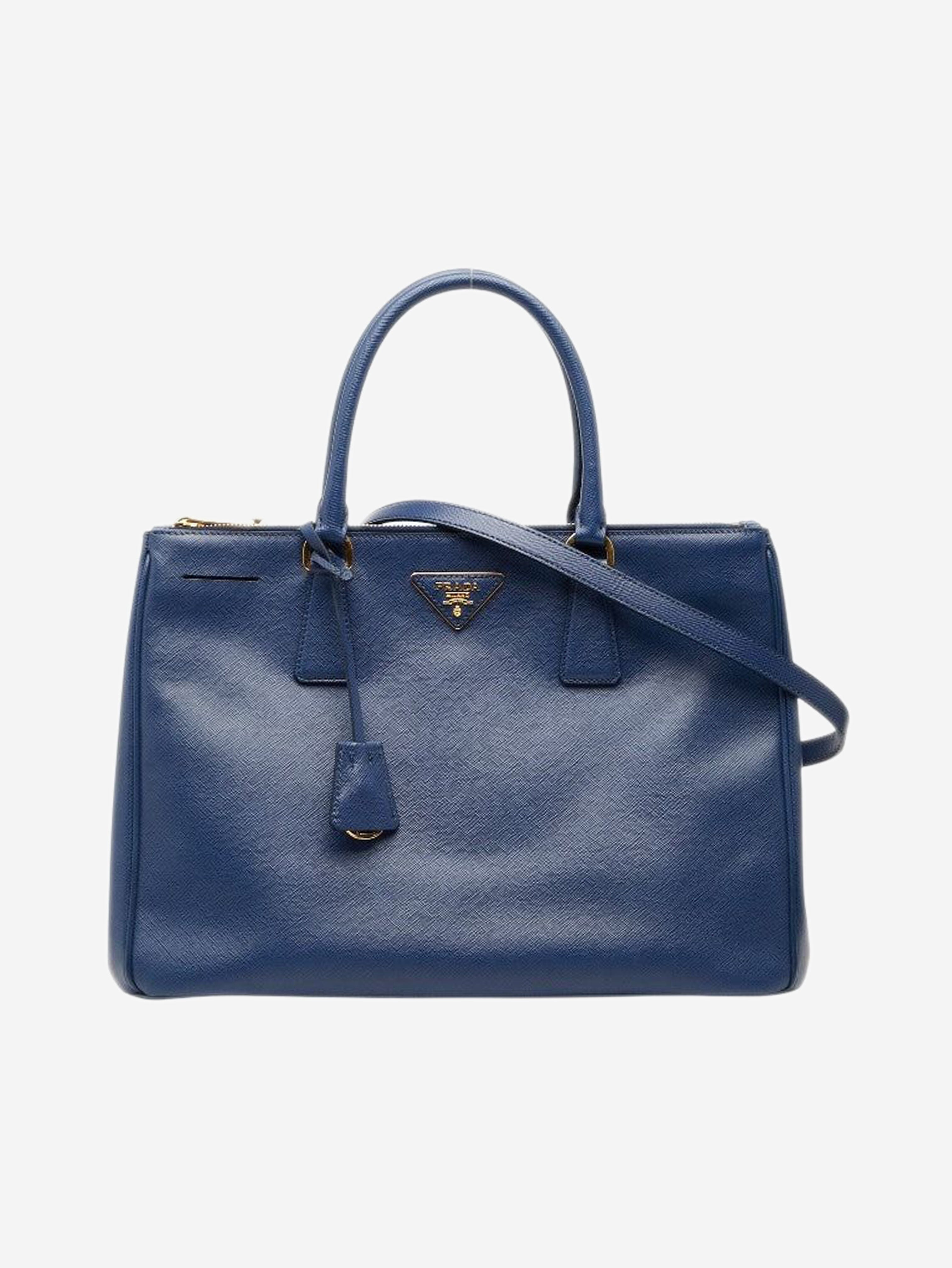Blue Saffiano leather Galleria shoulder bag Shoulder bags Prada 