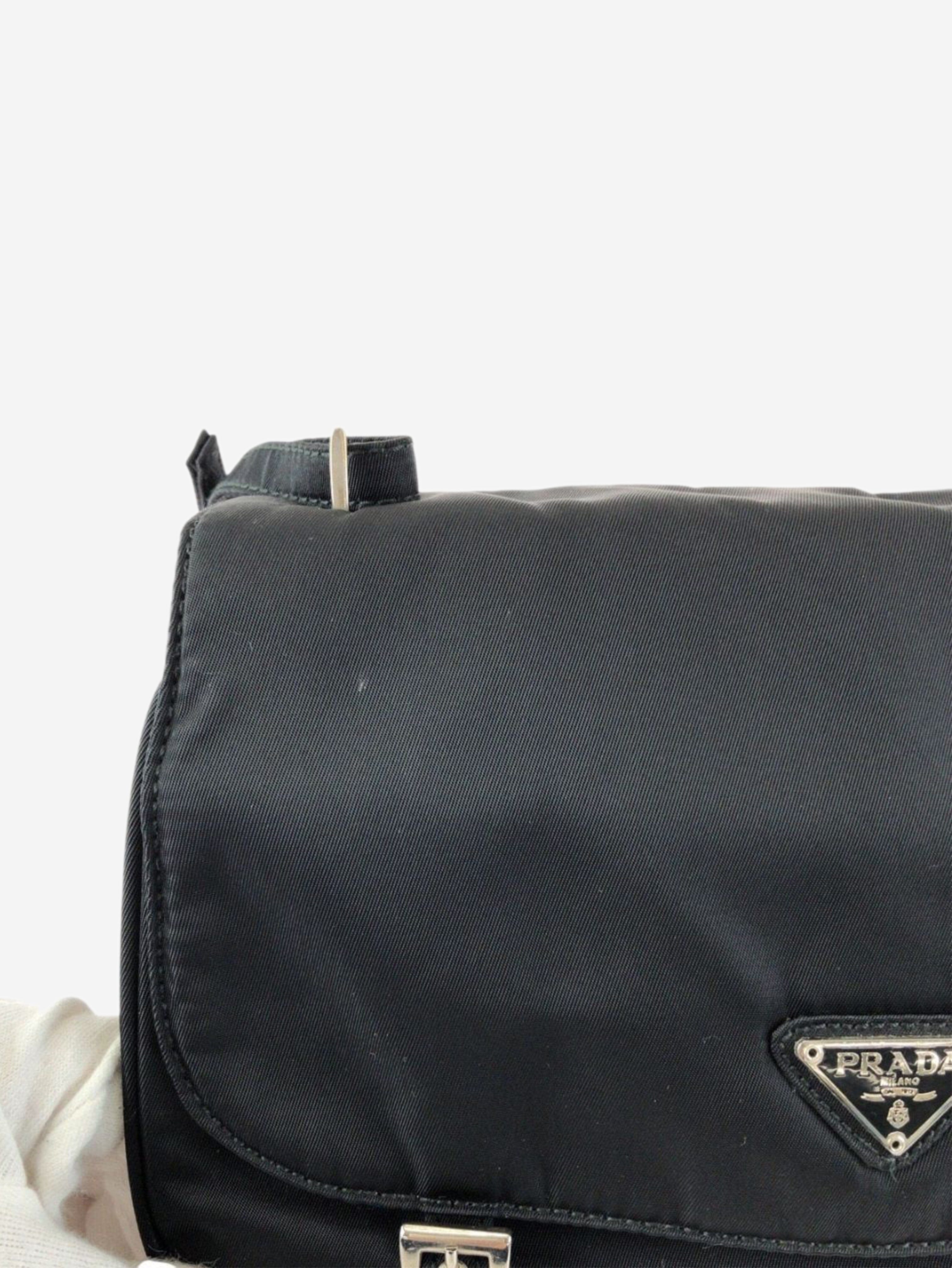 Black Tessuto nylon shoulder bag Shoulder bags Prada 