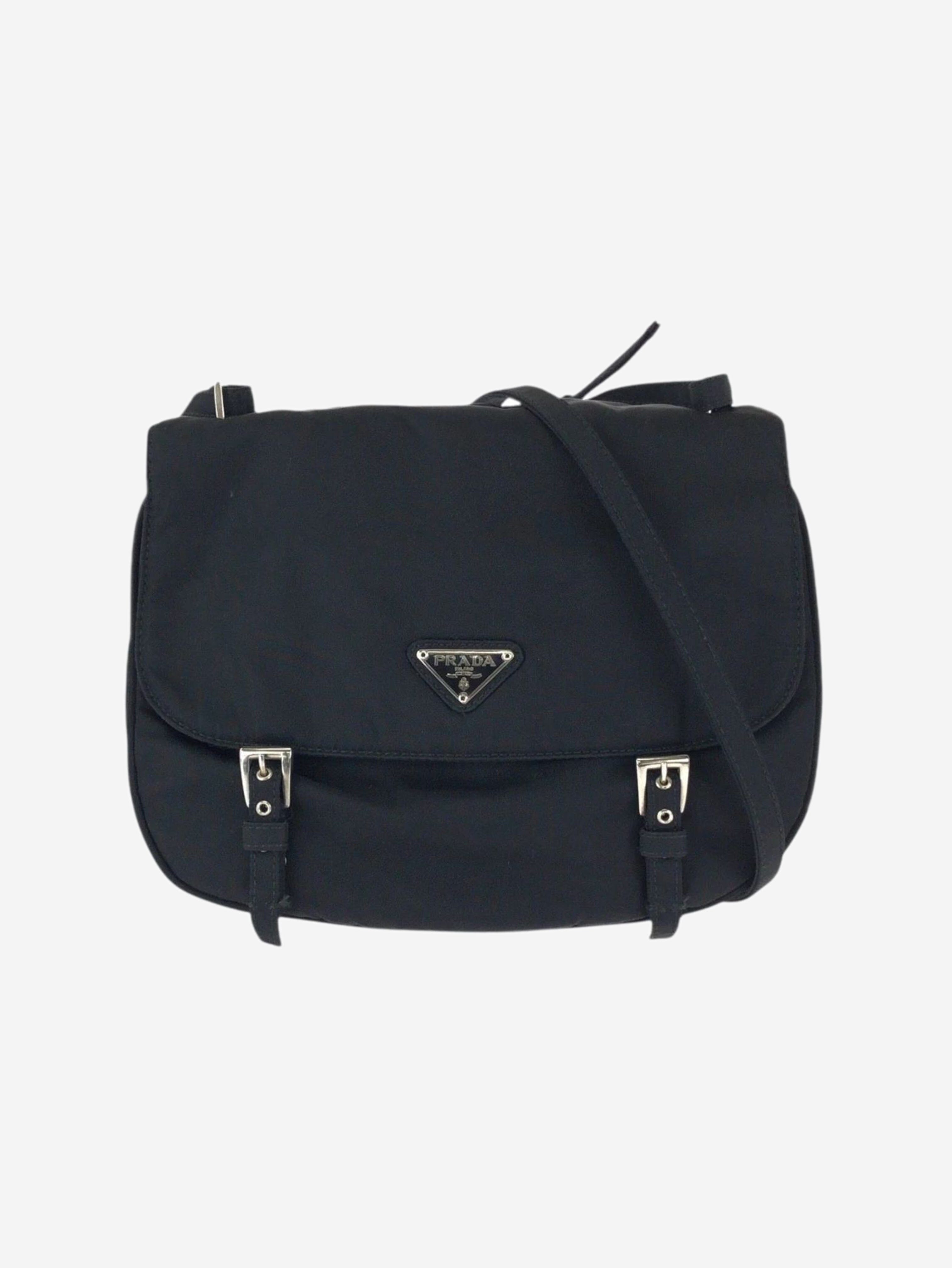 Black Tessuto nylon shoulder bag Shoulder bags Prada 