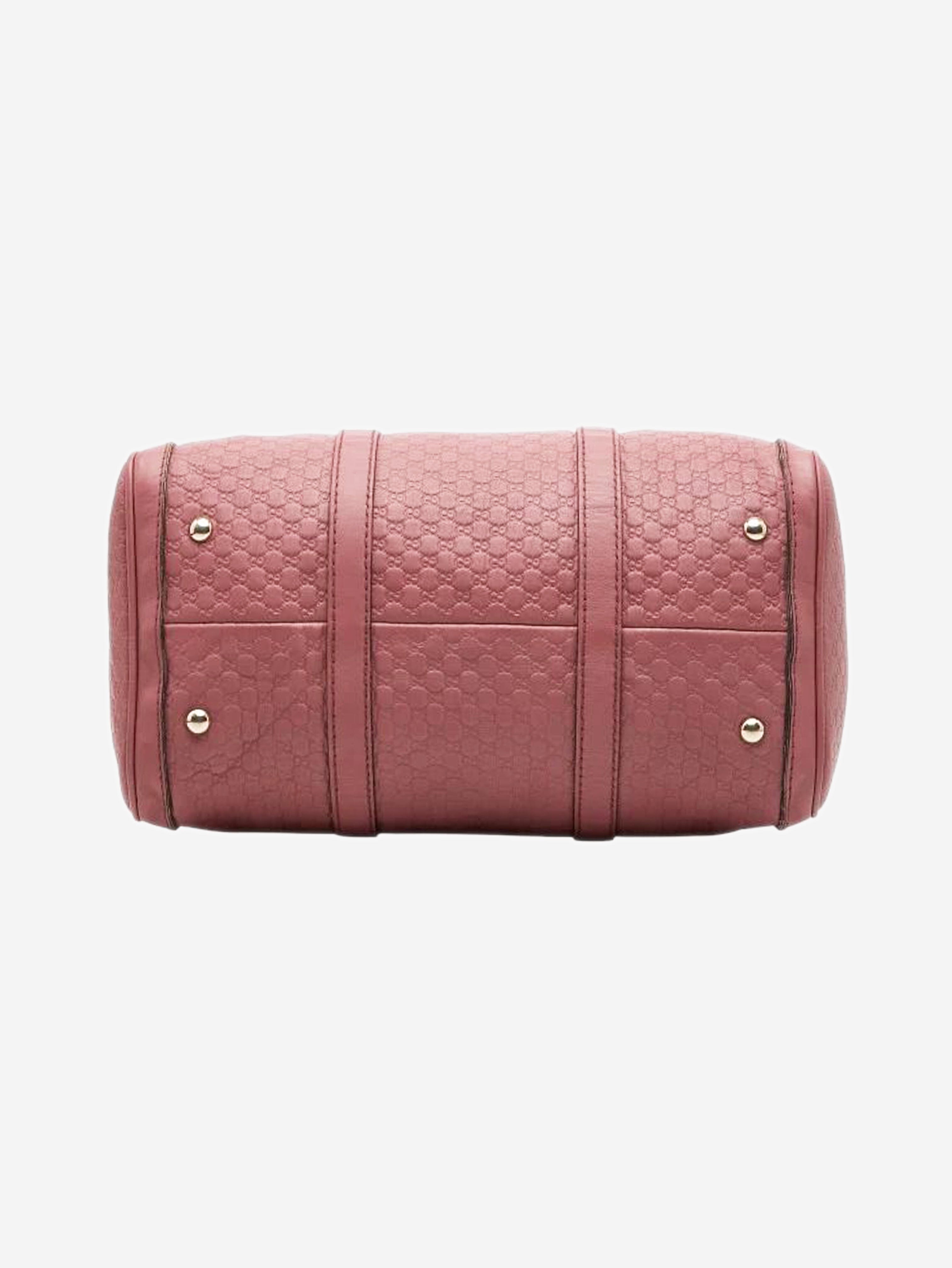 Dusty pink Micro Guccissima leather 2way Boston bag Luggage & Travel Bags Gucci 