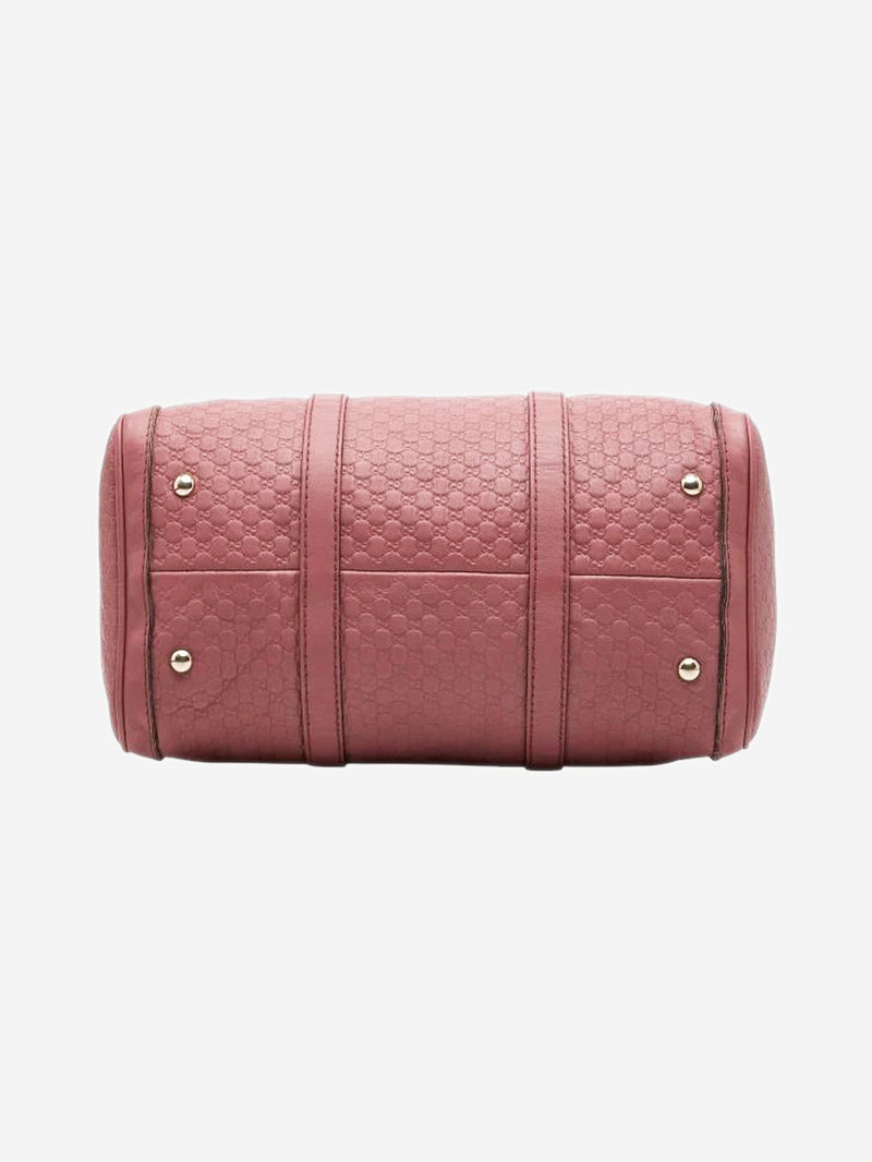Dusty pink Micro Guccissima leather 2way Boston bag Luggage & Travel Bags Gucci 