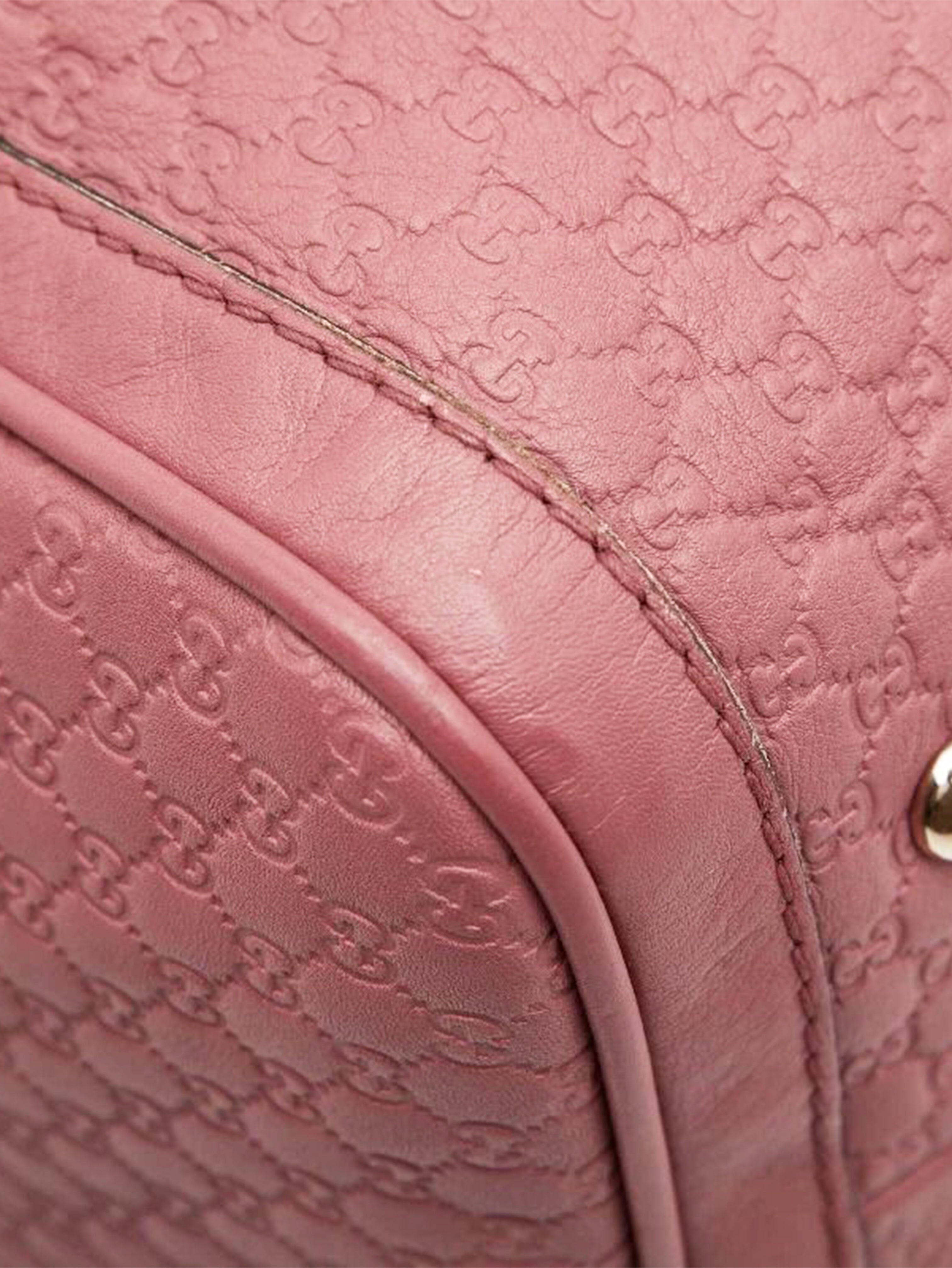 Dusty pink Micro Guccissima leather 2way Boston bag Luggage & Travel Bags Gucci 